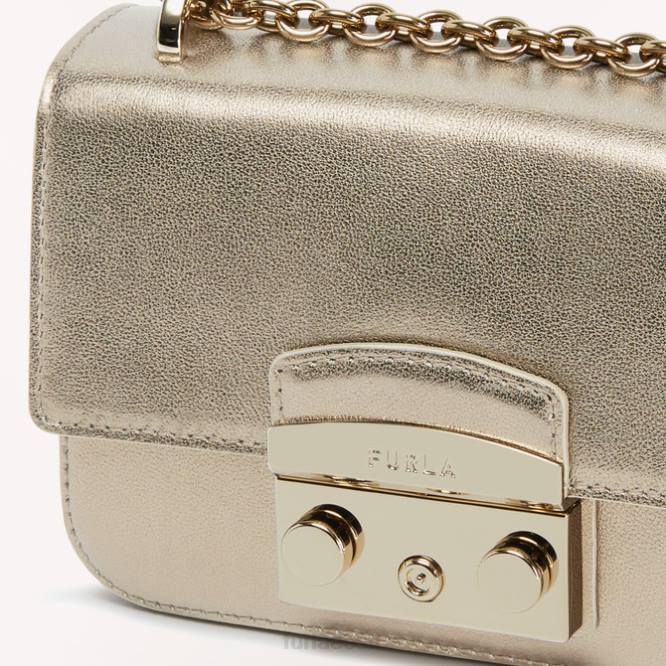 ee Furla naised metropoli crossbody mini värvus kuldne pronks R0L076 tarvikud