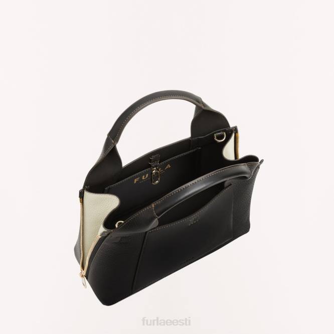 ee Furla naised gilda tote m nero/marmo c R0L056 tarvikud