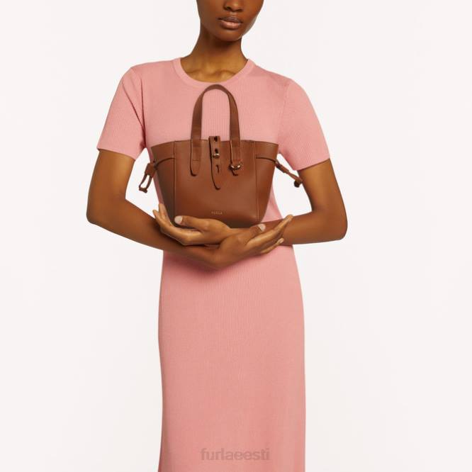 ee Furla naised mini võrgukott konjak h R0L048 tarvikud