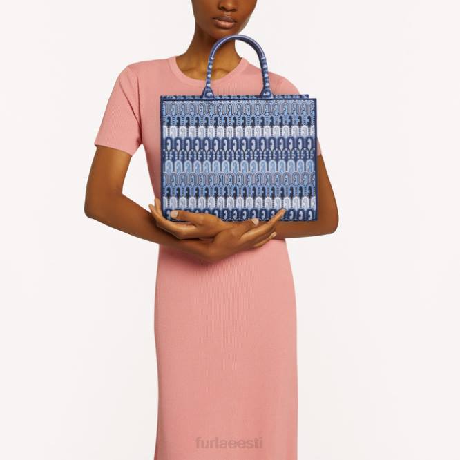 ee Furla naised võimalus tote l toni sinine denim R0L08 tarvikud