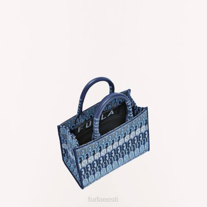 ee Furla naised võimalus tote s toni sinine denim R0L043 tarvikud