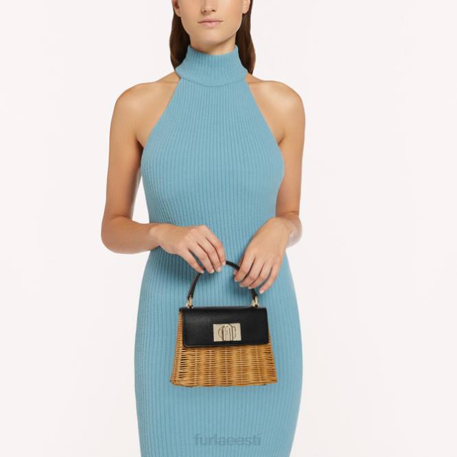 ee Furla naised 1927. aasta ülemine käepide mini nero R0L0105 tarvikud